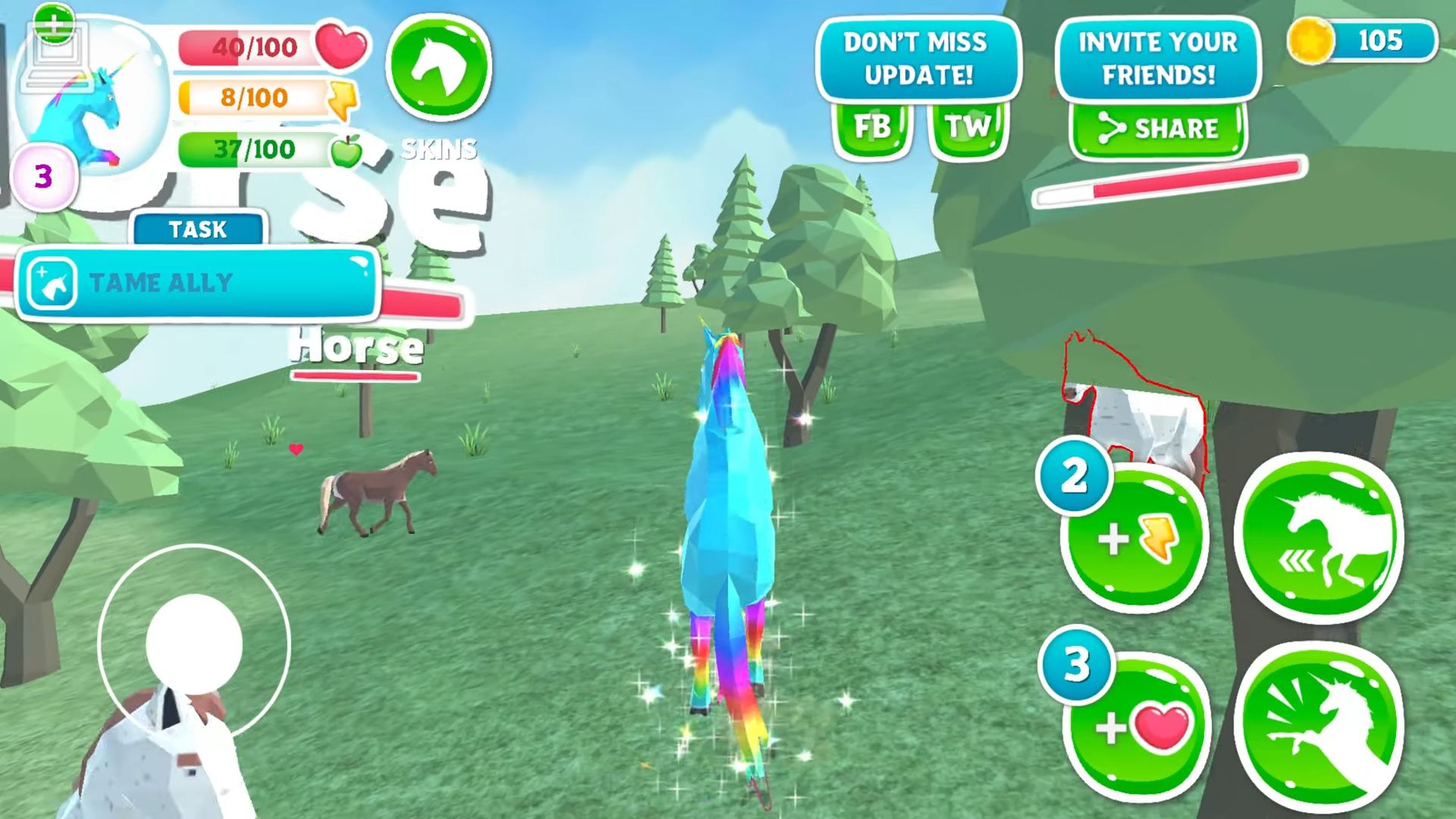 Unicorn Christmas Simulator - Android game screenshots.