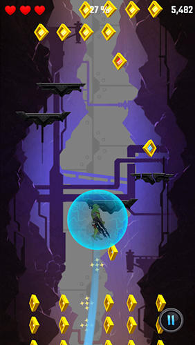 Gameplay of the Universe jump for Android phone or tablet.