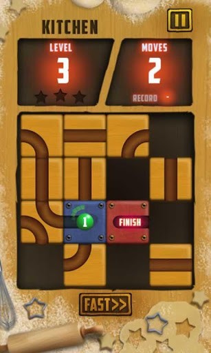 Gameplay of the Unroll it for Android phone or tablet.