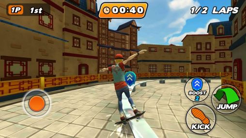 Gameplay of the Urban skater: Speed rush for Android phone or tablet.