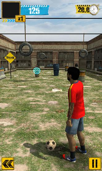 Gameplay of the Urban soccer challenge pro for Android phone or tablet.