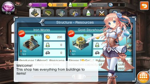 Gameplay of the Valkyrie: Crusade for Android phone or tablet.