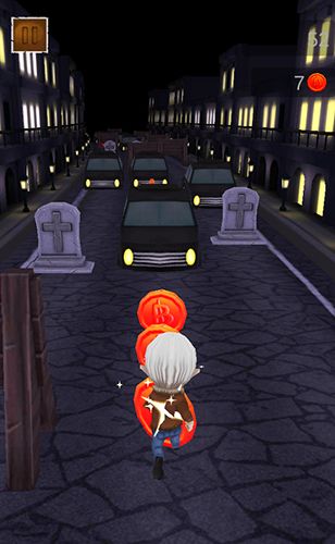 Gameplay of the Vampire horror runner 3D for Android phone or tablet.