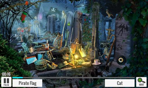 Gameplay of the Vampires temple: Hidden objects for Android phone or tablet.