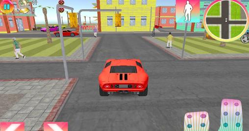 Gameplay of the Vendetta Miami: Crime simulator for Android phone or tablet.