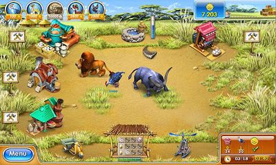 Gameplay of the Farm Frenzy 3 for Android phone or tablet.