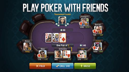 Gameplay of the Viber: World poker club for Android phone or tablet.