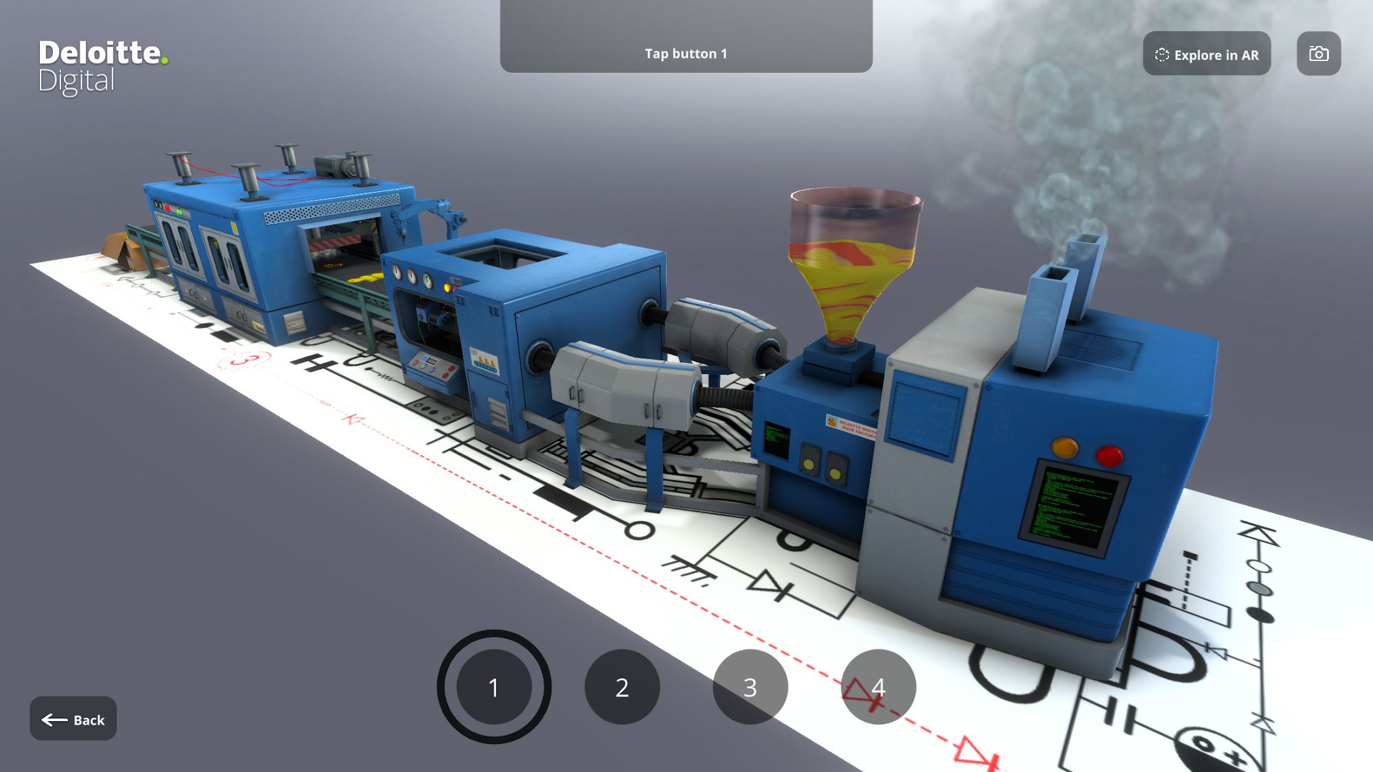Virtual Factory by Deloitte - Android game screenshots.
