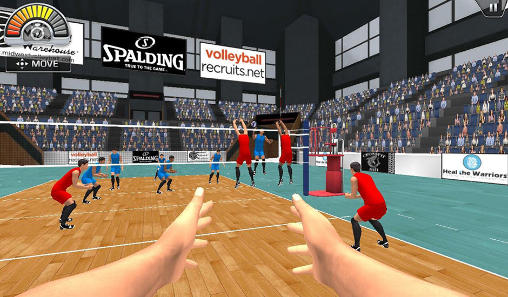 Gameplay of the Volleysim for Android phone or tablet.