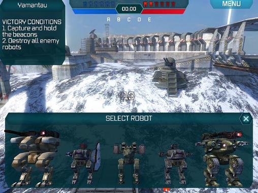 Gameplay of the Walking war robots for Android phone or tablet.