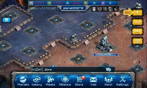 Gameplay of the War of galaxy for Android phone or tablet.