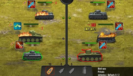 Gameplay of the War of tanks: Online for Android phone or tablet.