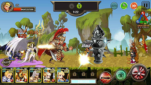 Gameplay of the War village for Android phone or tablet.