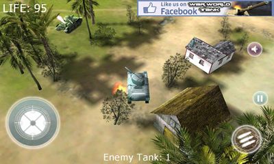 Gameplay of the War World Tank for Android phone or tablet.