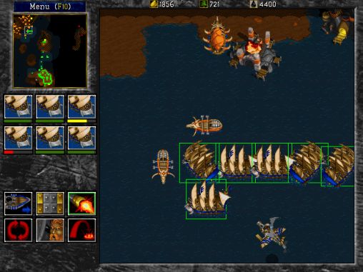 Gameplay of the Warcraft 2: Tides of darkness for Android phone or tablet.