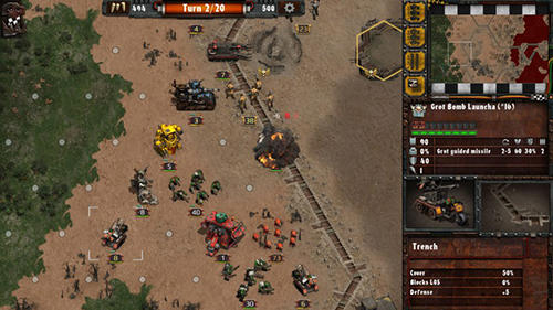 Gameplay of the Warhammer 40000: Armageddon - Da Orks for Android phone or tablet.