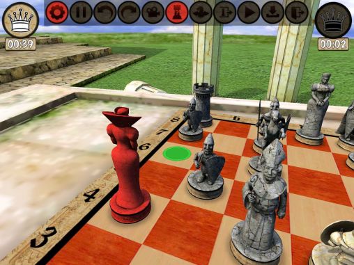Gameplay of the Warrior chess for Android phone or tablet.