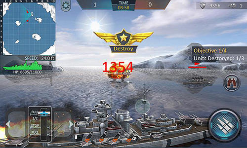 Warship attack 3D - Android game screenshots.