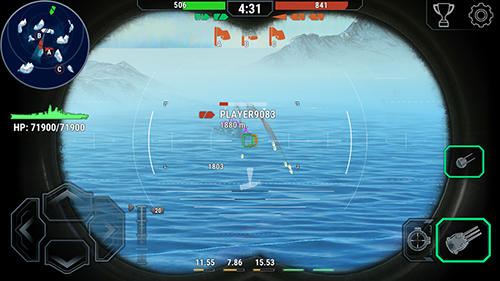 Warships universe: Naval battle - Android game screenshots.