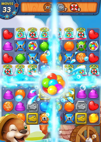 Water splash: Cool match 3 - Android game screenshots.