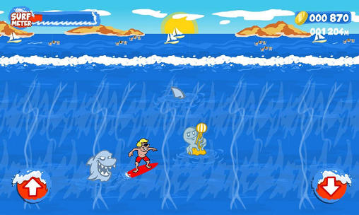 Gameplay of the Wave riders for Android phone or tablet.