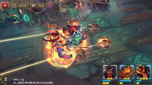 Gameplay of the We are heroes for Android phone or tablet.
