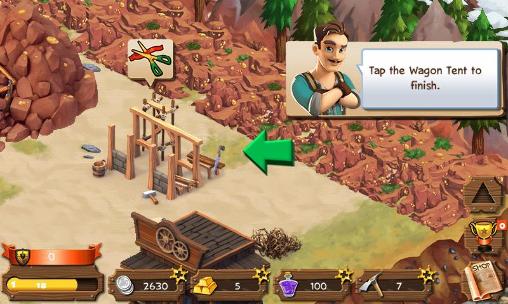 Gameplay of the Westbound: Gold rush for Android phone or tablet.