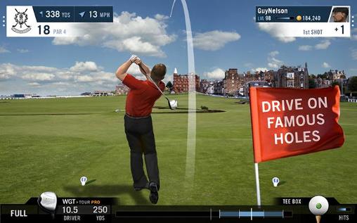 Gameplay of the WGT golf mobile for Android phone or tablet.