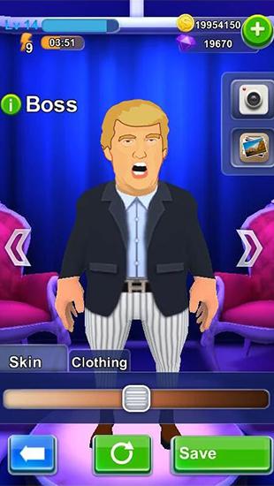 Gameplay of the Whack the boss for Android phone or tablet.