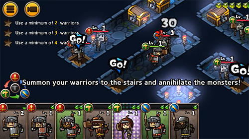 Wham bam warriors: Puzzle RPG - Android game screenshots.