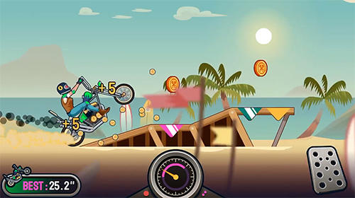 Wheelie cross: Motorbike game - Android game screenshots.