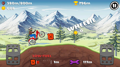 Wheelie racing - Android game screenshots.