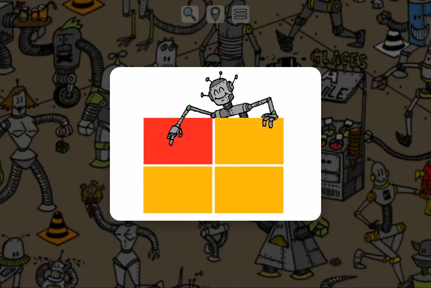 Where’s Droid? - Android game screenshots.