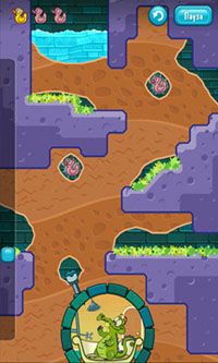 Gameplay of the Where's My Water? for Android phone or tablet.