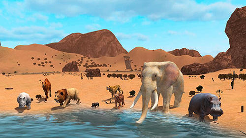 Wild animals world: Savannah simulator - Android game screenshots.