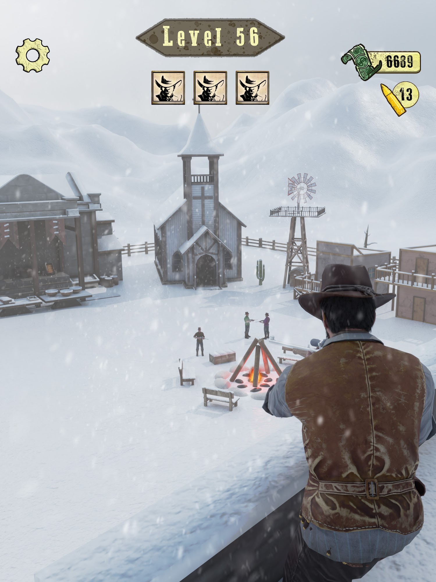 Wild West Sniper: Cowboy War - Android game screenshots.