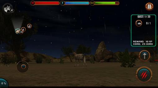 Gameplay of the Wild dog simulator 3D for Android phone or tablet.