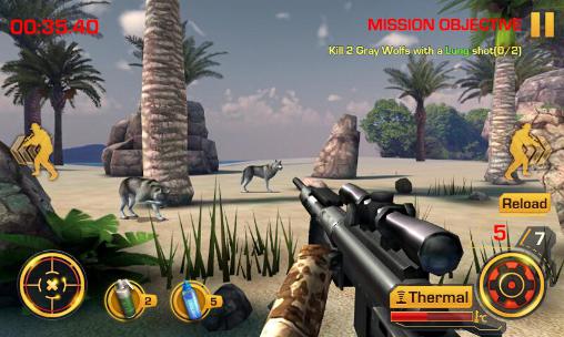 Gameplay of the Wild hunter 3D for Android phone or tablet.