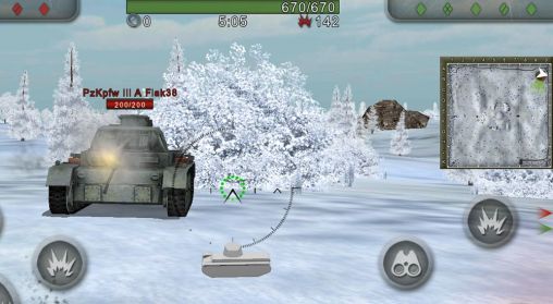 Gameplay of the Wild tanks online for Android phone or tablet.
