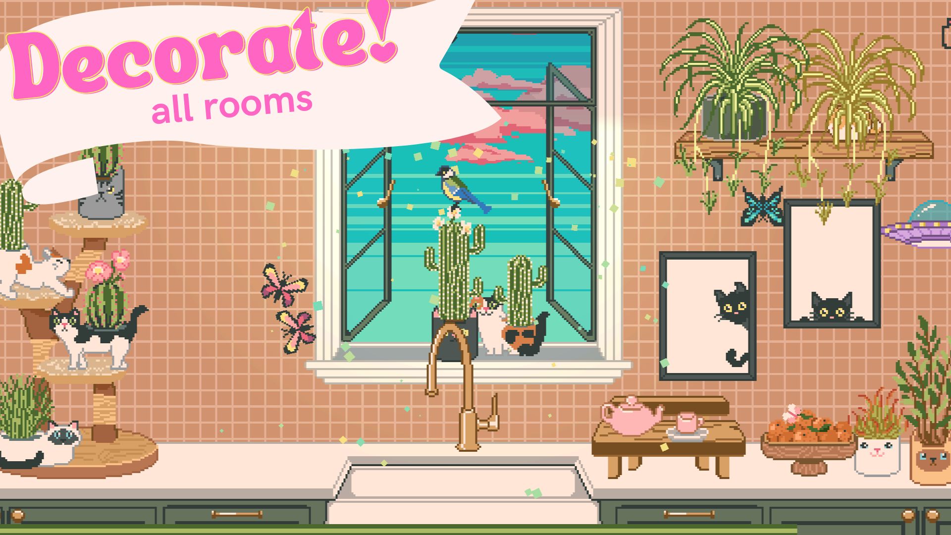 Window Garden - Lofi Idle Game - Android game screenshots.
