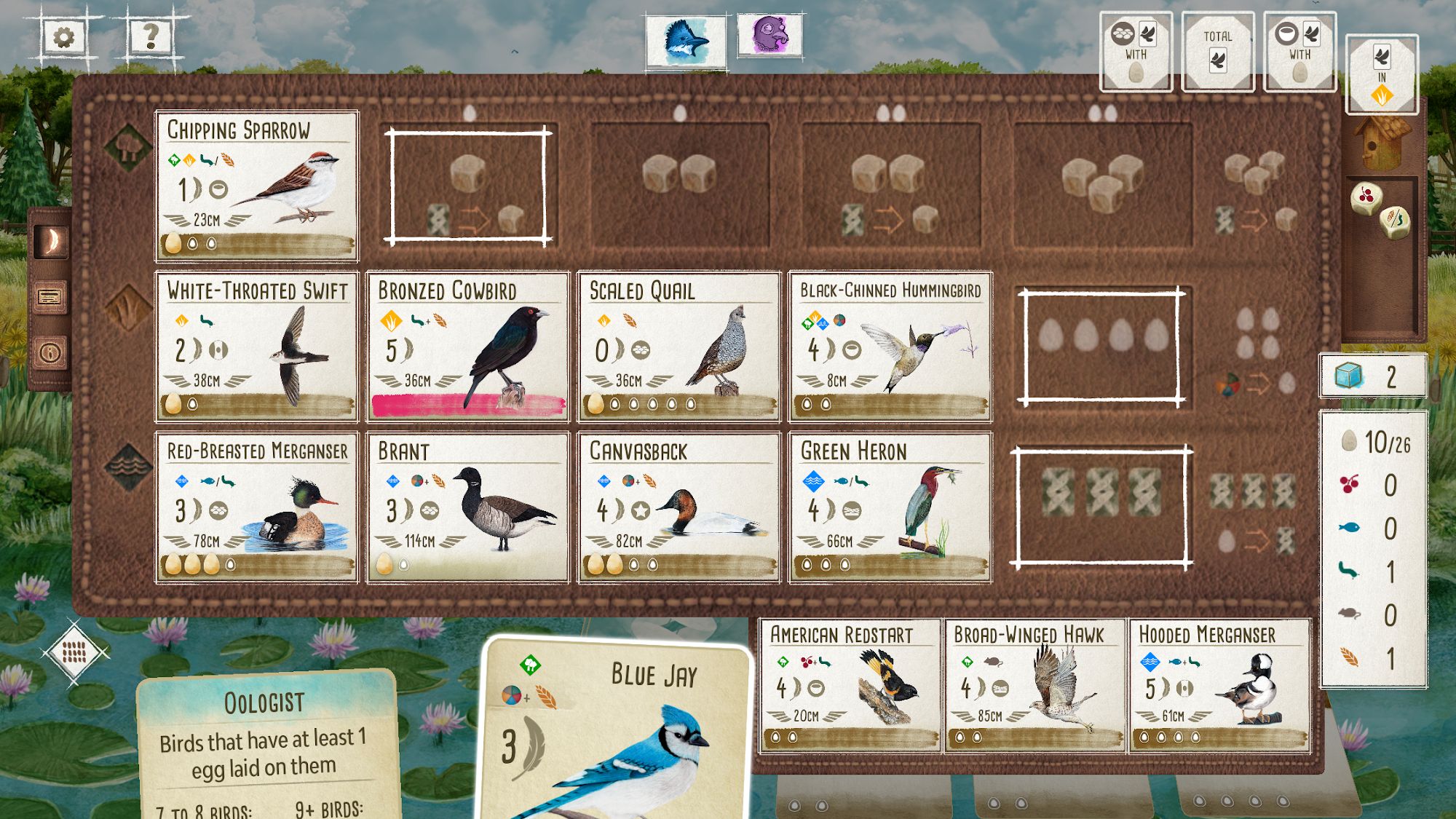Wingspan: The Board Game - Android game screenshots.