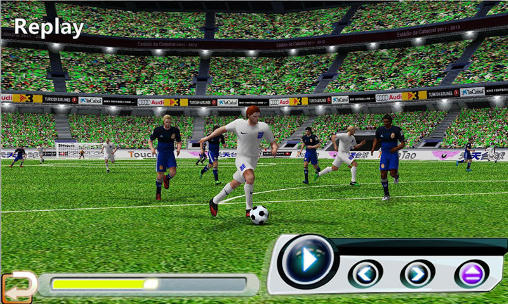 Gameplay of the Winner's soccer 2014: Evolution elite for Android phone or tablet.