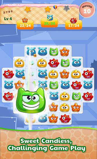 Gameplay of the Winter candy for Android phone or tablet.
