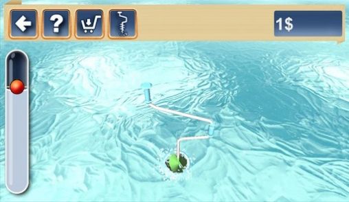 Gameplay of the Winter fishing 3D 2 for Android phone or tablet.
