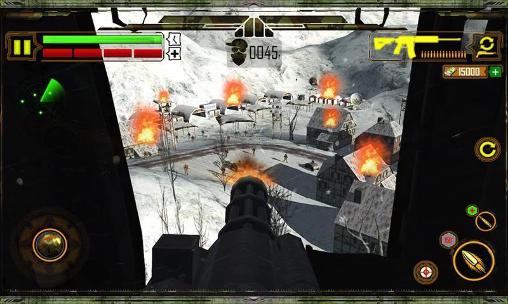 Gameplay of the Winter snow war commando. Navy seal sniper: Winter war for Android phone or tablet.