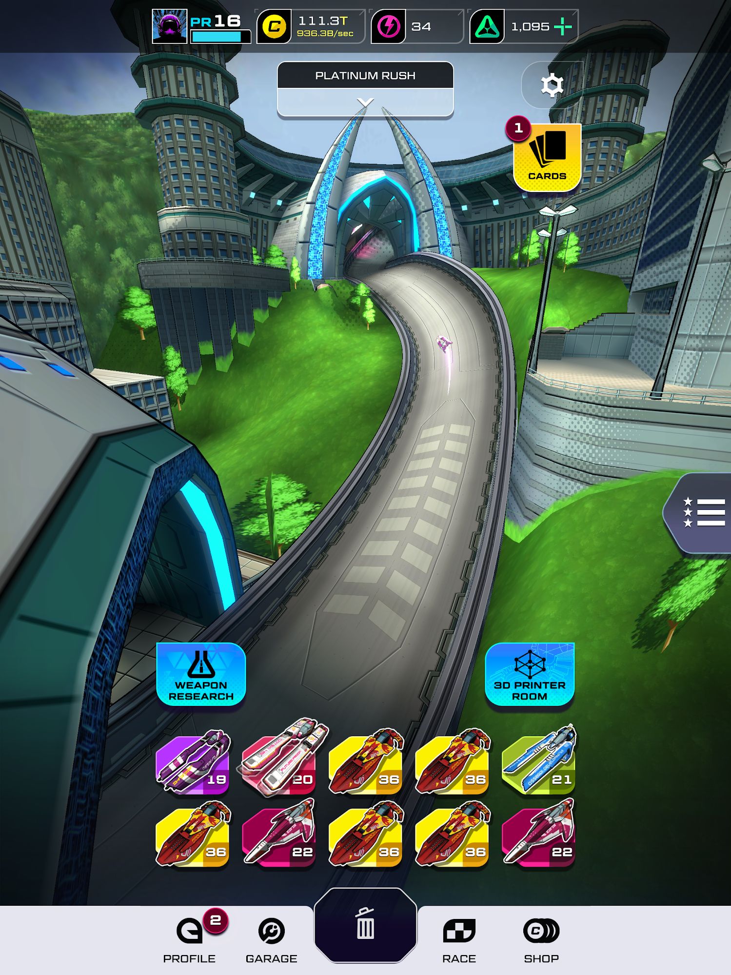 wipEout Rush - Android game screenshots.