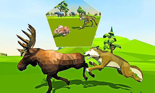 Wolf simulator fantasy jungle - Android game screenshots.