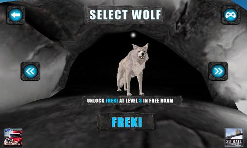 Gameplay of the Wolf simulator extreme for Android phone or tablet.