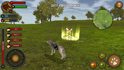 Gameplay of the Wolves of the forest for Android phone or tablet.