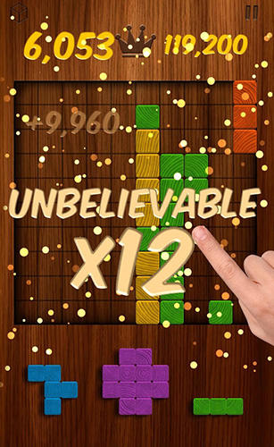 Woodblox puzzle: Wood block wooden puzzle game - Android game screenshots.